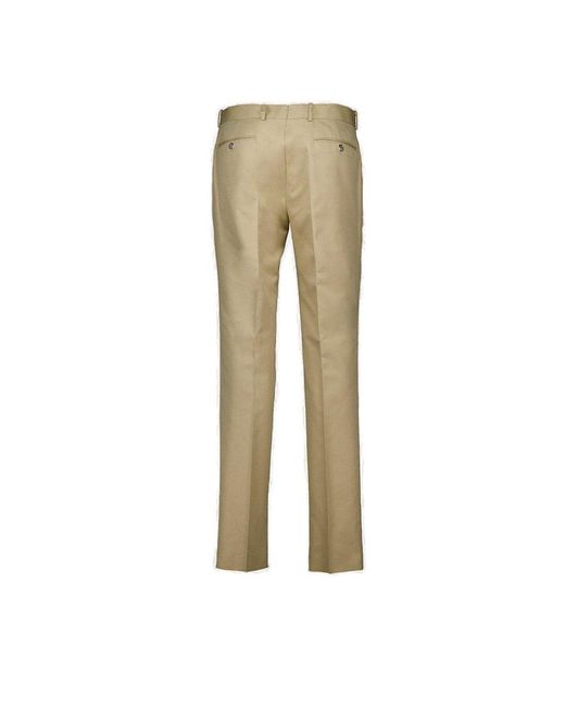 Alexander McQueen Natural Mid-rise Tapered Pants for men