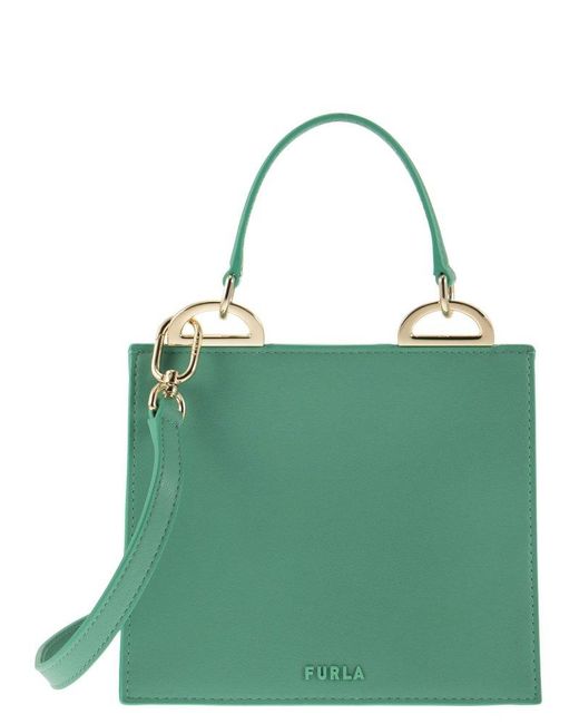 Furla Green Linea Futura Top Handle Bag