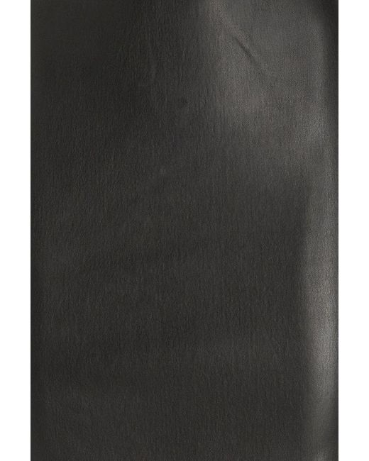 Prada Black Logo Plaque Strapped Midi Dress
