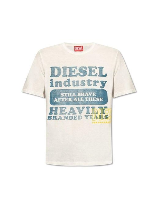DIESEL Blue 't-just-n9' Printed T-shirt, for men
