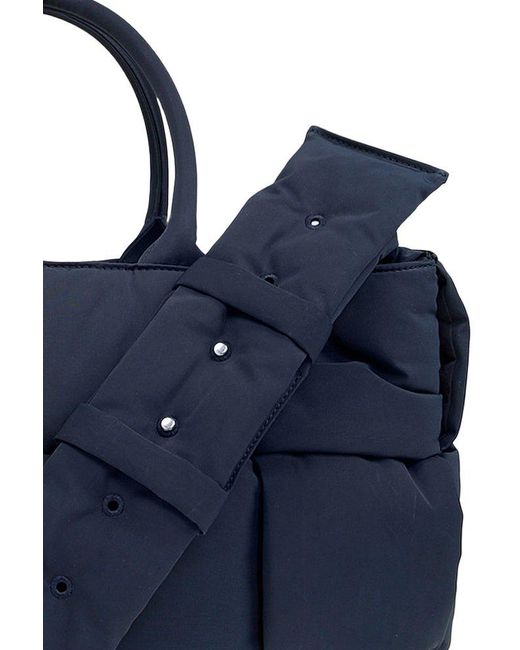 Bottega Veneta Blue ‘Arco Large’ Shopper Bag for men