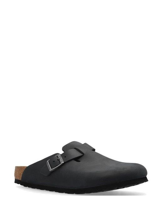 Birkenstock Black Boston Buckled Sandals for men