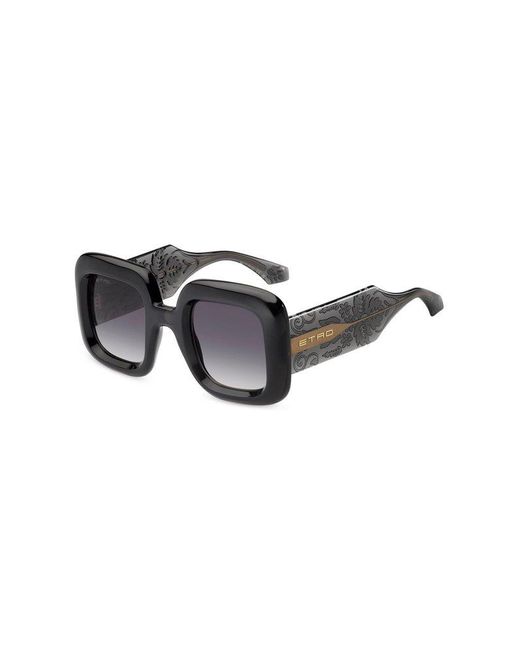 Etro Gray Oversized-frame Sunglasses