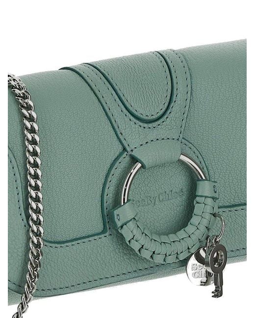 See By Chloé Green Hana Magnet Snap-closure Wallet-on-chain