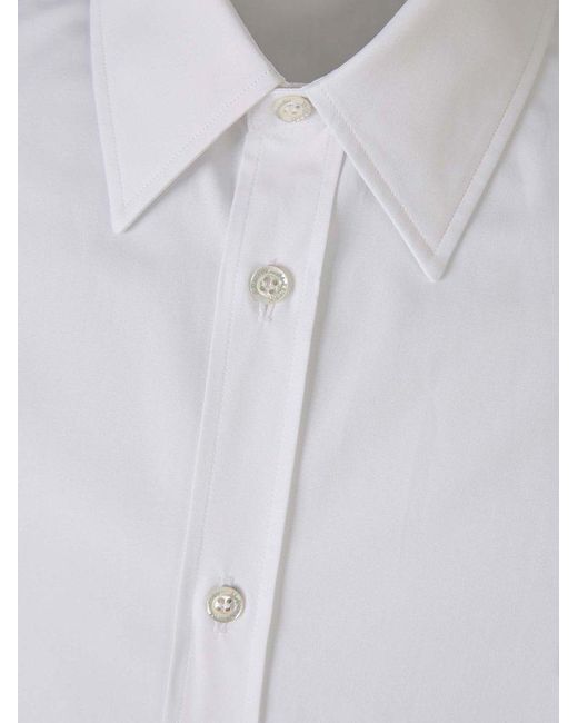Alexander McQueen Gray Cotton Harness Shirt for men