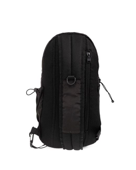 DIESEL Black ‘Drape Sling Bag’ One-Shoulder Backpack for men