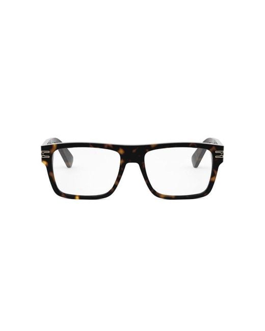BVLGARI Black Rectangular Frame Glasses