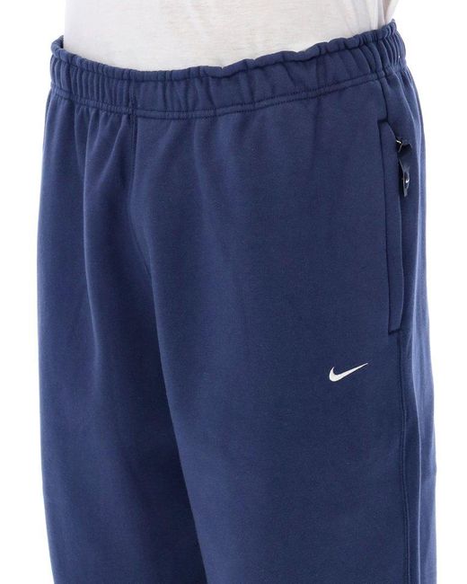 Nike Solo Swoosh Sweatpants in Blue for Men Lyst