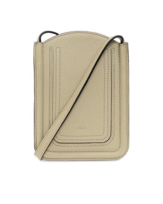 Chloé Natural 'marcie' Phone Pouch On A Strap