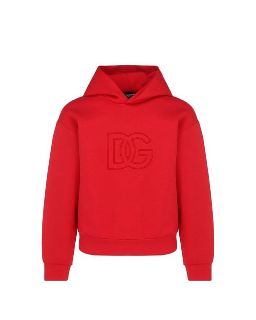 Dolce & Gabbana Dg Embroidered Technical Jersey Hoodie for Men | Lyst