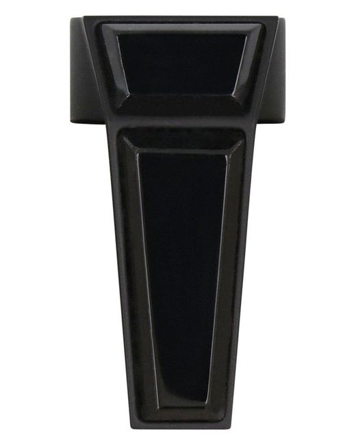 Rick Owens Black Embellished Trunk Ring
