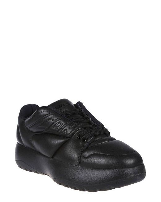 DSquared² Black Chunky Sole Puffer Sneakers for men