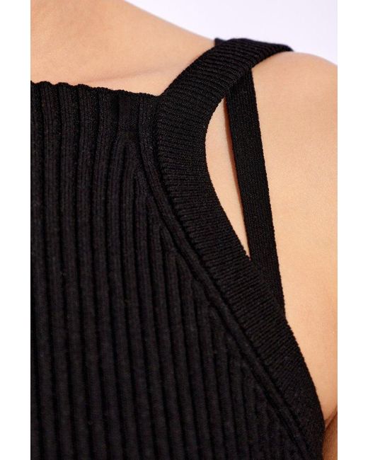 Emporio Armani Black Top From The 'Sustainability' Collection