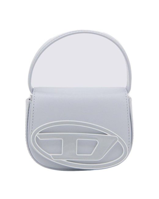 DIESEL Gray Mini 1dr Xs Foldover Top Handbag