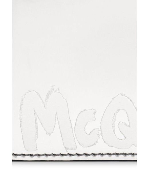 Alexander McQueen White Wallet With Logo, for men