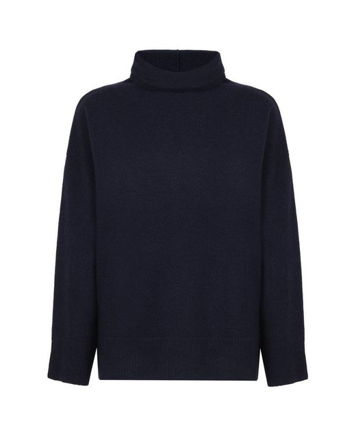Aspesi Blue Virgin-wool Turtleneck Sweater