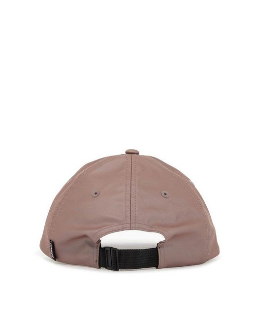 Rains Brown Eyelet Detailed Curved Peak Cap