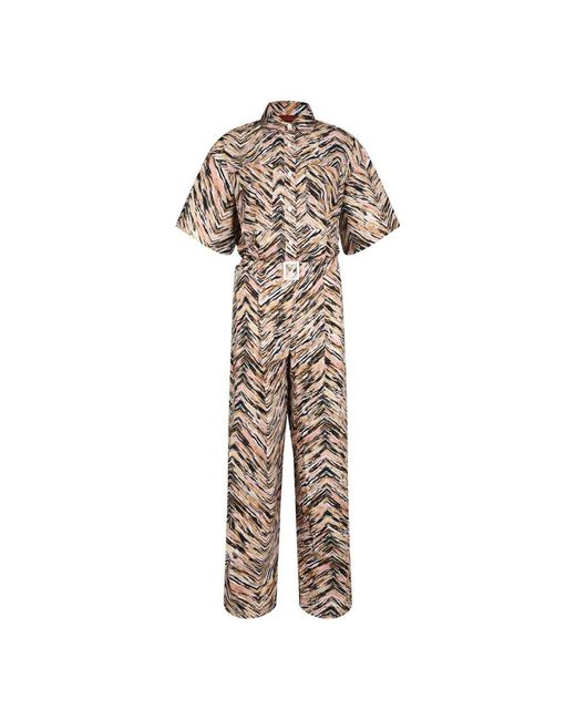 Missoni Multicolor Striped Buttoned Jumpsuit