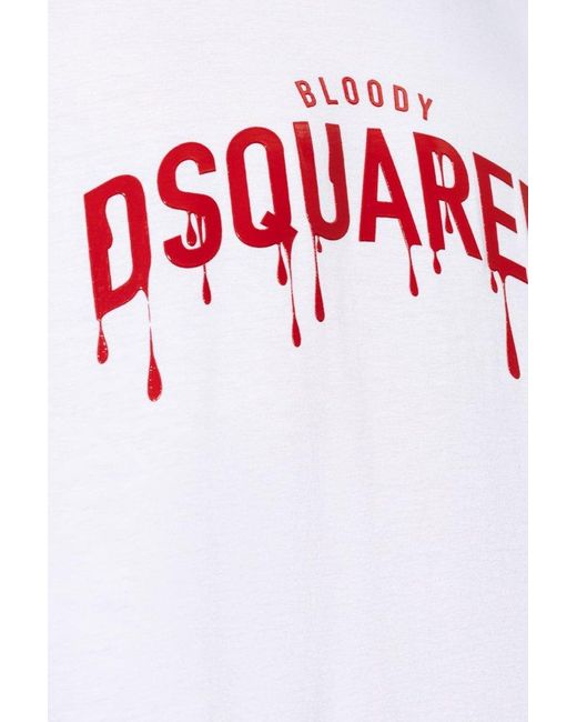DSquared² White T-shirt With Logo, for men