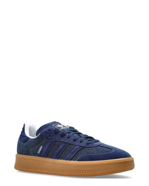 Adidas Originals Blue Samba Xlg Low-Top Sneakers for men