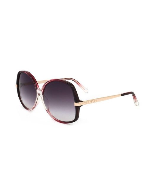 Linda Farrow Black X Matthew Williamson Oversized Frame Sunglasses