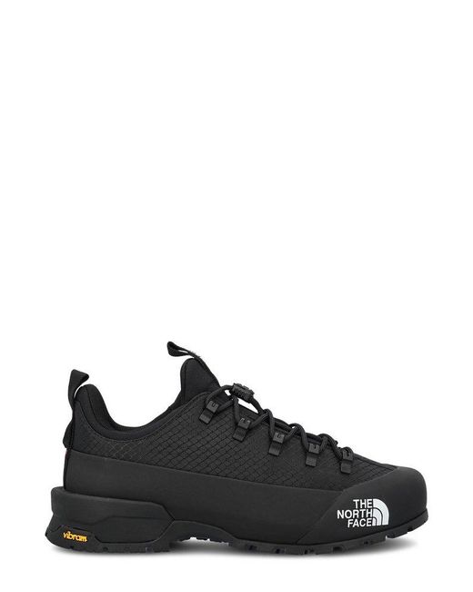 The North Face Black Glenclyffe Logo Printed Lace-up Sneakers for men