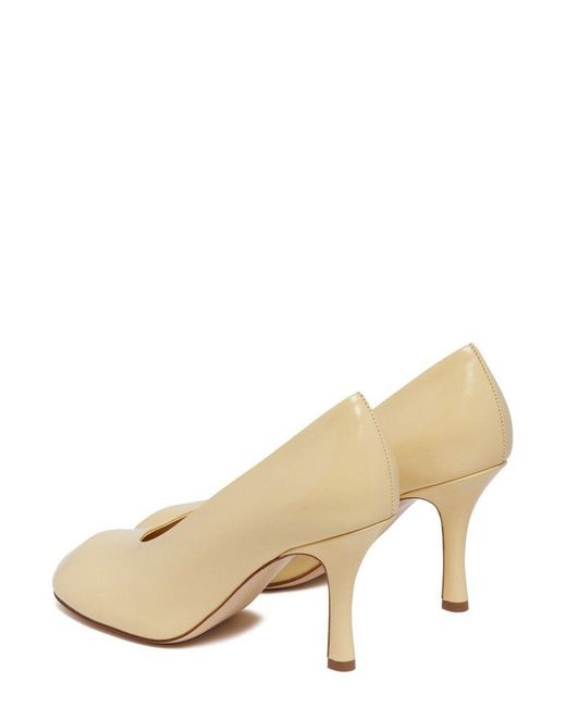 Burberry Natural Round-toe Slip-on Pumps