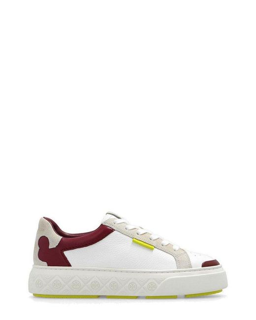 Tory Burch White Ladybug Lace-up Sneakers