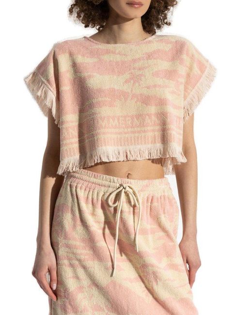 Zimmermann White Top From The Resort Swim 2025 Collection,