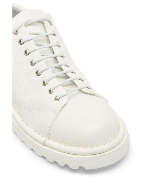 Marsèll White Pallottola Pomice Derby Shoes
