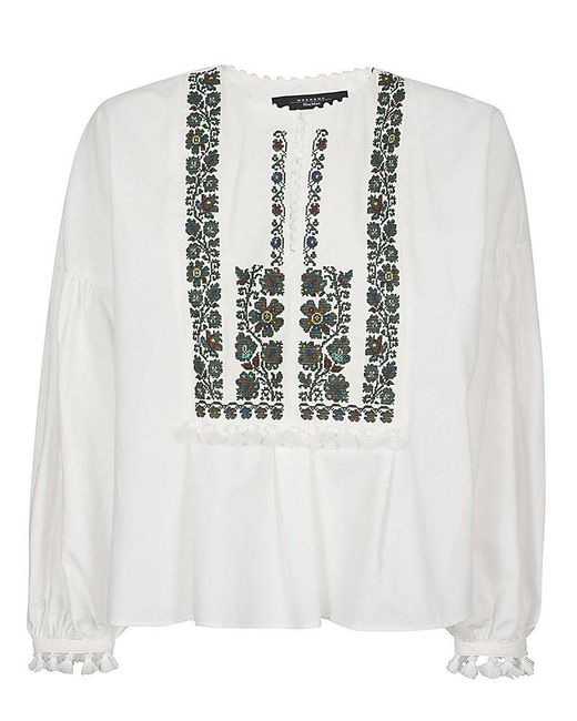 Weekend by Maxmara White Comfort-fit Long-sleeved Shirt