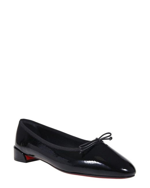 Christian Louboutin Black Sweetie Jane Bow Detailed Ballerinas