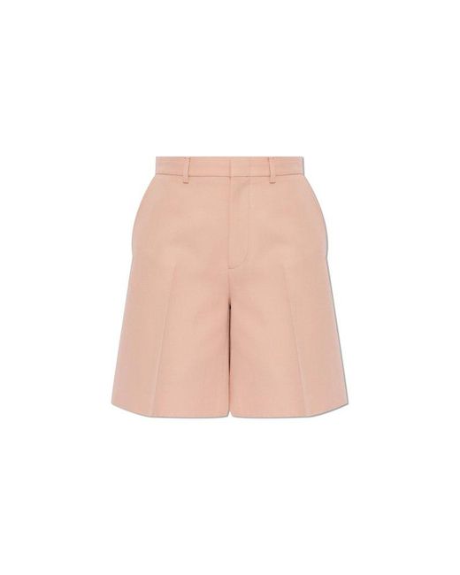Gucci Pink Pleat-front Shorts,