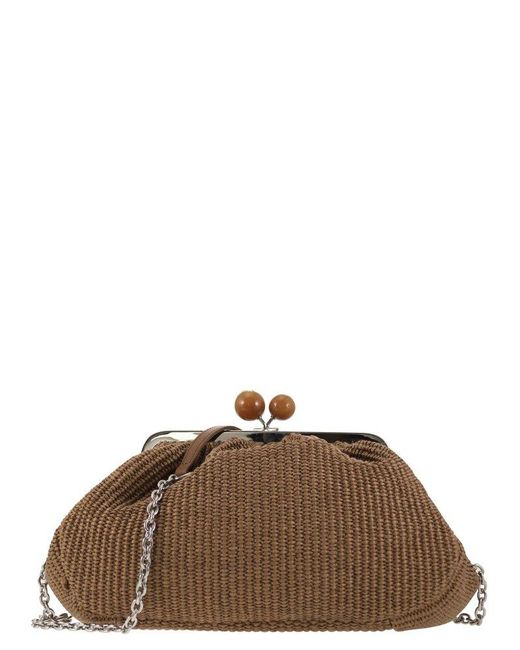 Weekend by Maxmara Brown Pasticcino Fortuna Medium Siena Clutch Bag