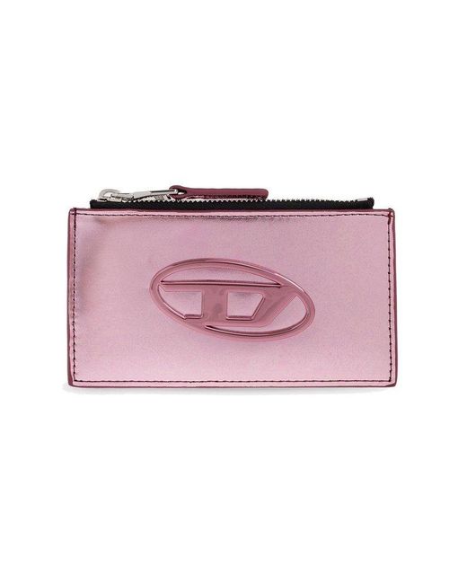 DIESEL Pink Paoulina Logo-plaque Zipped Wallet
