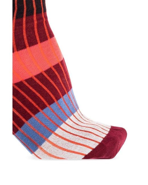 Paul Smith Red Cotton Socks, for men