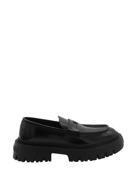 Amiri Black Logo Plaque Chunky Loafers for men