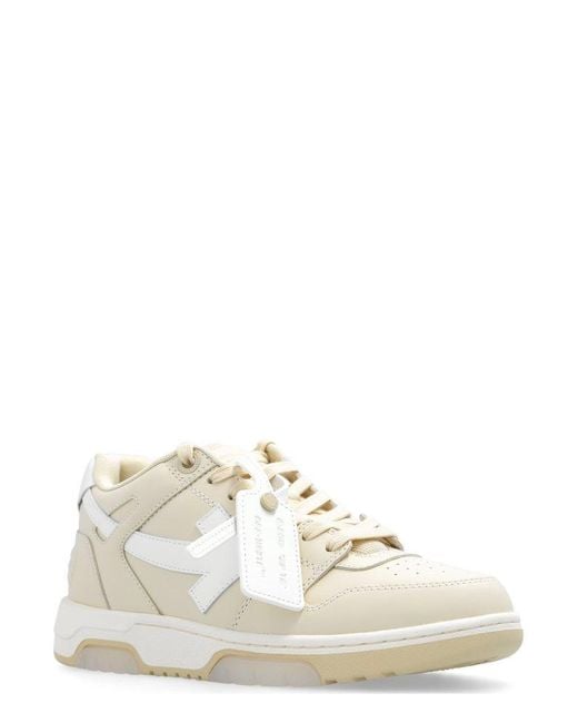 Off-White c/o Virgil Abloh White Out Of Office Round Toe Sneakers