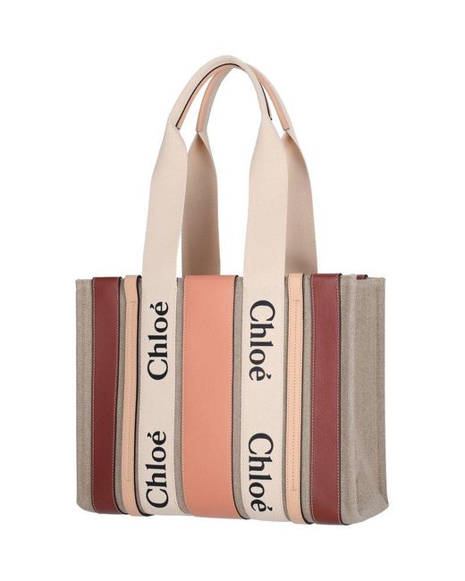 Chloé Pink 'woody' Tote Bag