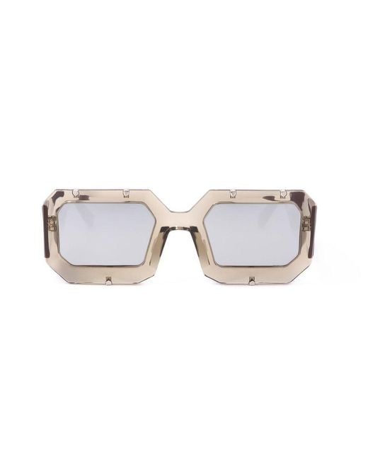 Linda Farrow Black X Markus Lupfer Rectangular Frame Sunglasses