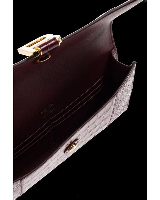 Balenciaga Black Hourglass Top Handle Bag