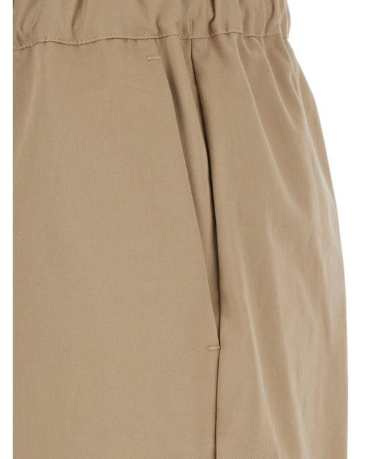 Semicouture Natural Buddy Pants With Drawstring Waist