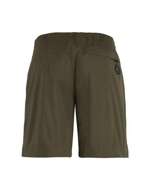 Canada Goose Green Killarney Techno Fabric Bermuda-Shorts for men