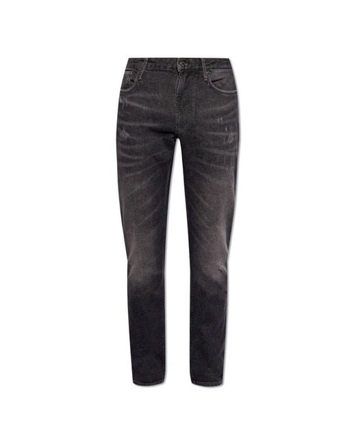 Emporio Armani Black Slim-fit Jeans, for men