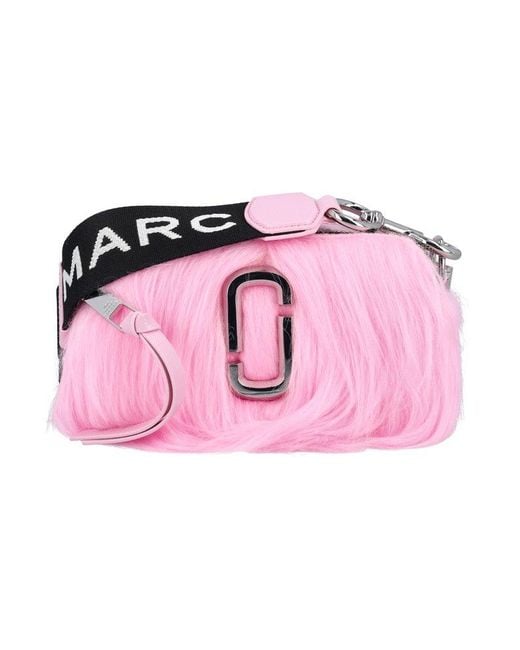 Marc Jacobs Pink Snapshot Faux Fur Camera Bag