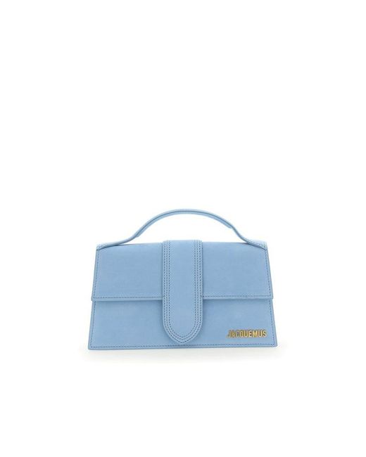 Jacquemus Leather Le Grand Bambino Crossbody Flap Bag in Blue Lyst Australia