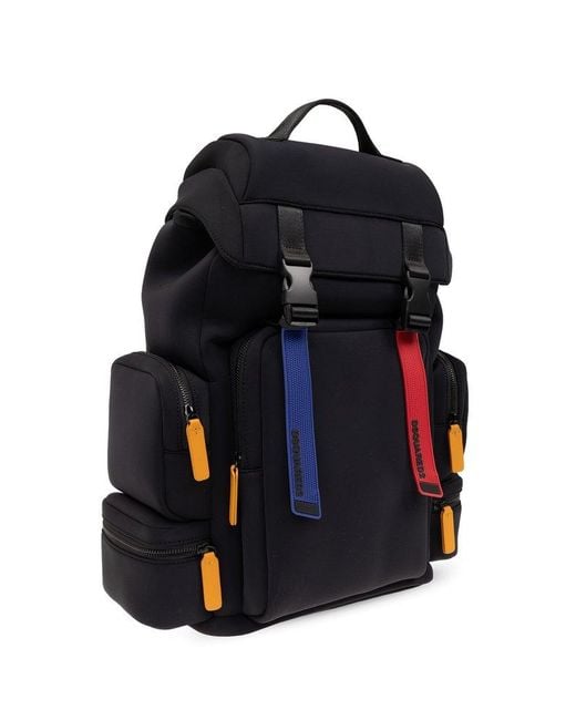 DSquared² Black Backpack With Logo, for men
