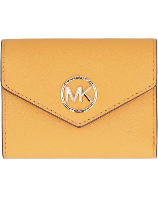 MICHAEL Michael Kors Metallic Carmen Tri-fold Envelope Medium Wallet