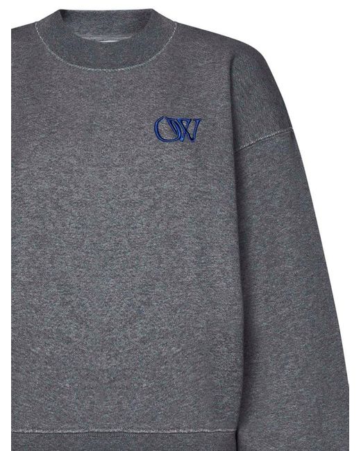 Off-White c/o Virgil Abloh Gray Off- Sweatshirt