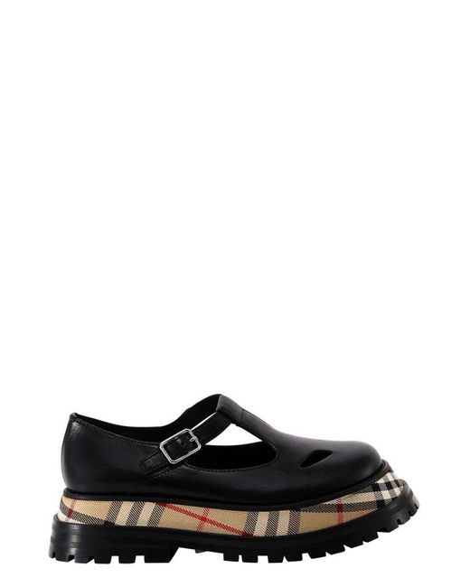 burberry t strap shoes